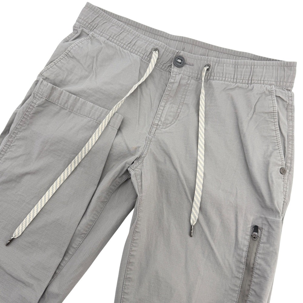 Vuori Ripstop Climber Pants Mens 30x28 Gray Elastic Waist Drawstring Tapered